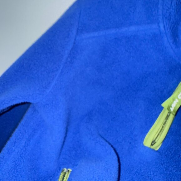 Old Navy Kids Fleece Pullover Jacket With Zipper Pockets Blue & Green Size 4T - Picture 6 of 7